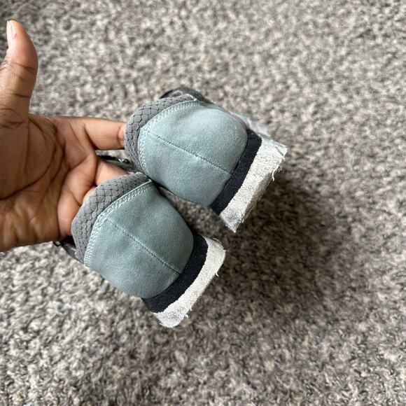 OTBT Sewell 6.5 M Sneakers Shoe Leather Fabric Zip Slip-on Athleisure Camo Blue - Picture 7 of 10